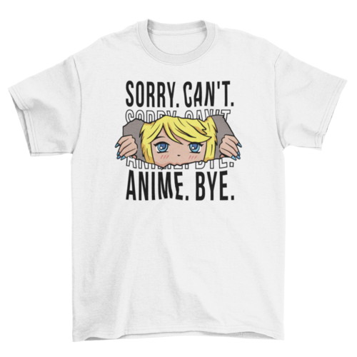 Cool anime quote t-shirt