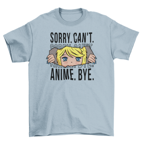 Cool anime quote t-shirt
