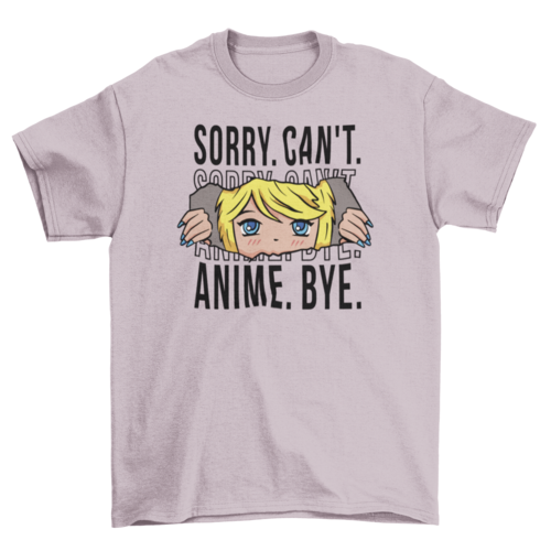 Cool anime quote t-shirt